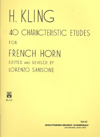 40 characteristic etudes for french horn