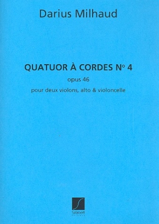 Quatuor à cordes no.4 op.46 partition et parties