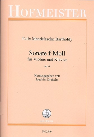 Sonate f-Moll op.4 fr Violine und Klavier