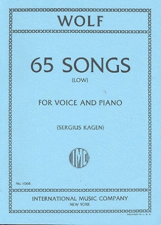 65 Songs for low voice and piano (dt/en)