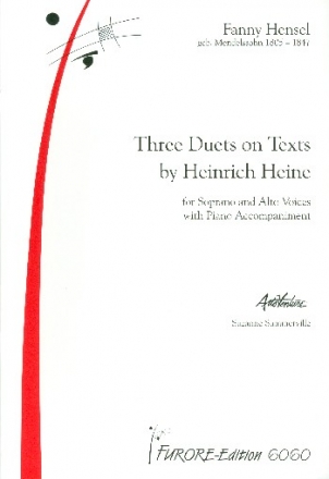 3 Duets on Texts by Heinrich Heine for soprano and alto (mezzosoprano) and piano (dt)