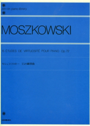 15 etudes de virtuosit op.72 pour piano
