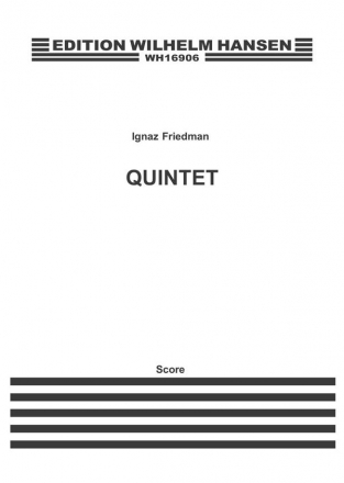 QUINTETT C-MOLL FUER KLAVIER UND STREICHQUARTETT       5STIMMEN