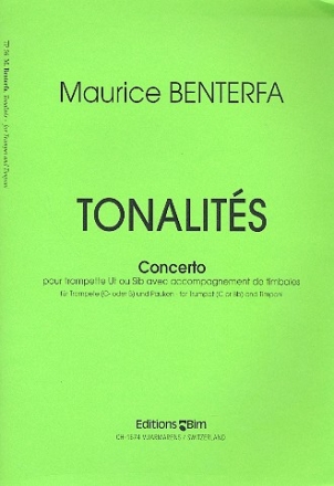 Tonalits Concerto pour trompette en ut ou sib avec accompagnement de timbales