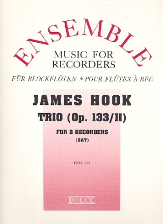 Trio op.133,2 for 3 recorders (SAT) score and parts