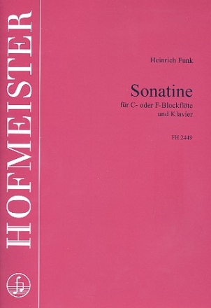 Sonatine fr Sopranblockflte (Altblockflte) und Klavier