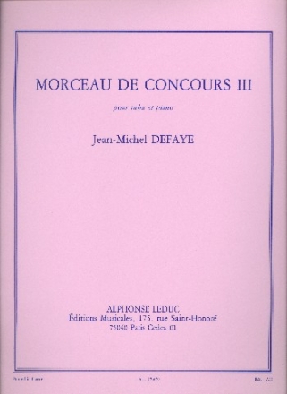 MORCEAU DE CONCOURS VOL.3 POUR TUBA ET PIANO