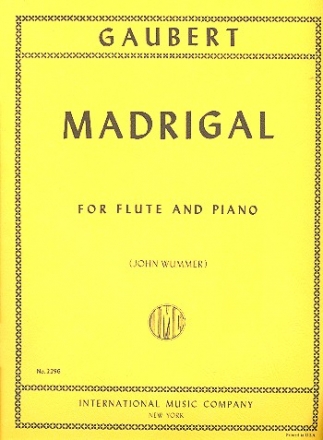 Madrigal for flute and piano