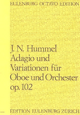 Adagio und Variationen op.102 für Oboe und Orchester Partitur