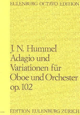 Adagio und Variationen op.102 fr Oboe und Orchester Partitur