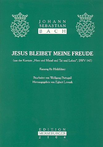 Jesus bleibet meine Freude fr Holzblserquintett Partitur und Stimmen