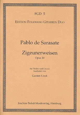 Zigeunerweisen op.20 fr Violine und Gitarre Partitur und Stimmen