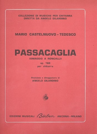 Passacaglia op.180 per chitarra