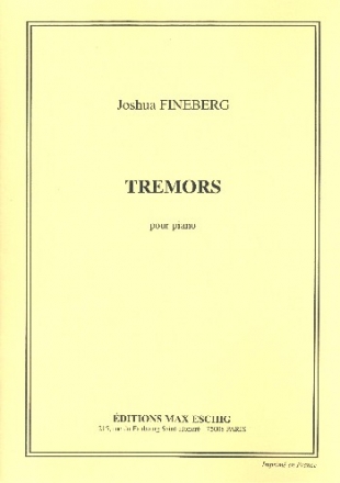 Tremors pour piano