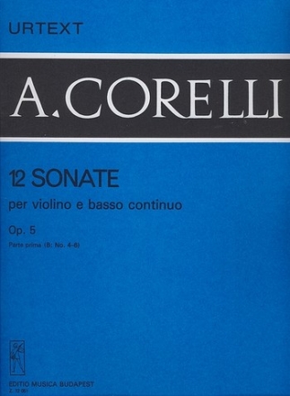 12 Sonate op.5 vol.1 per violino e bc