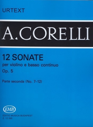 12 sonate op. 5 parte seconde per violine e bc