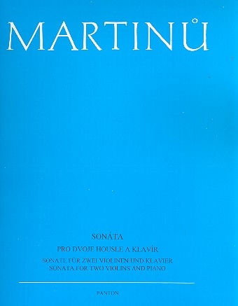 Sonata  - fr zwei Violinen und Klavier fr 2 Violinen und Klavier Partitur und Stimmen