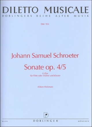 Sonate G-Dur op. 4,5 fr Flte (Violine) und Klavier