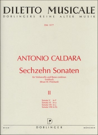 16 Sonaten Band 2 (Nr.5-8) fr Violoncello und Bc