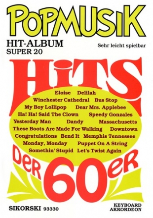 Popmusik Hit-Album Super 20 Hits der 60er