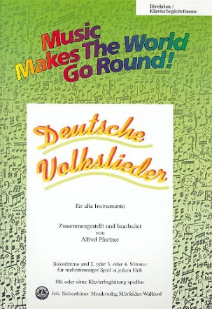 Deutsche Volkslieder: fr flexibles Ensemble Direktion/Klavierbegleitung