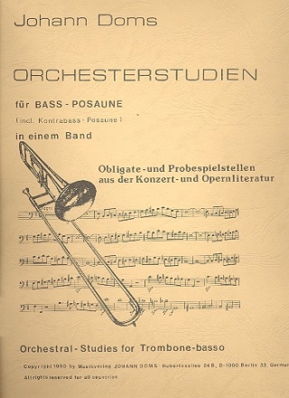 Orchesterstudien  fr Bass-Posaune (incl. Kontrabass-Posaune)