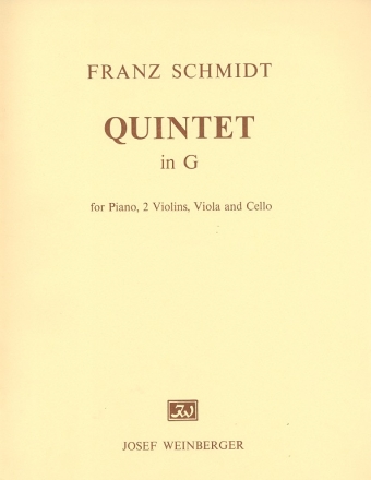 Quintett G-Dur für Klavier und Streichquartett Stimmen