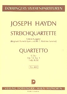 Streichquartett G-Dur op.54,1 Hob.III:58 Studienpartitur