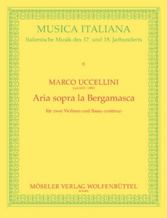 Aria sopra la Bergamasca fr 2 Violinen und Bc