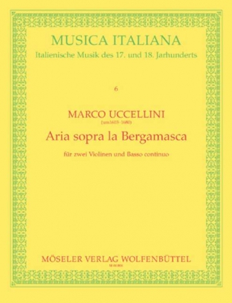 Aria sopra la Bergamasca fr 2 Violinen und Bc