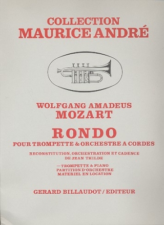 RONDO POUR TROMPETTE ET PIANO THILDE, JEAN, ED. ANDRE, MAURICE, ED.