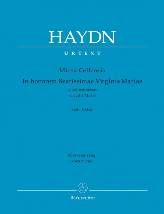 Missa Cellensis Hob.XXII:5  fr Soli, gem Chor und Orchester Klavierauszug