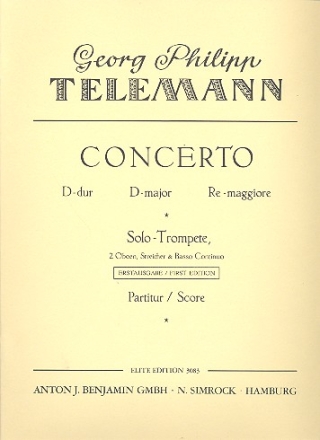Konzert D-Dur für Trompete und Orchester Partitur