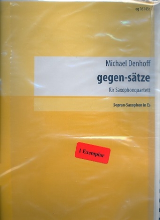 Gegen-Stze fr 4 Saxophone (SATB) Stimmen