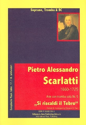 Si riscaldi il tebro fr Sopran Trompete und Bc Partitur und Stimmen