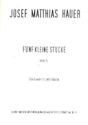 5 kleine Stcke op.15 fr Klavier