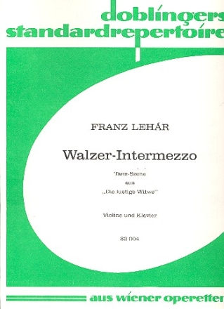 Walzer-Intermezzo fr Violine und Klavier 