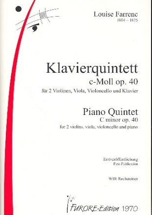 Quintett c-Moll op.40 fr Klavier und Streichquartett