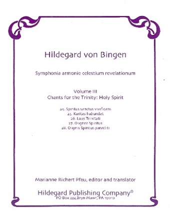 Symphonia armoniae caelestium revelationum vol.3 Chants for the Trinity
