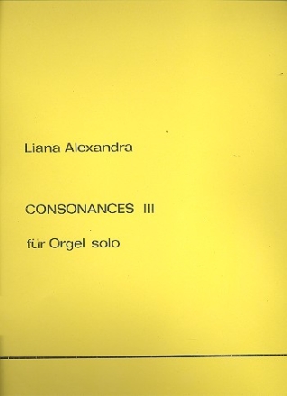 Consonances 3 fr Orgel