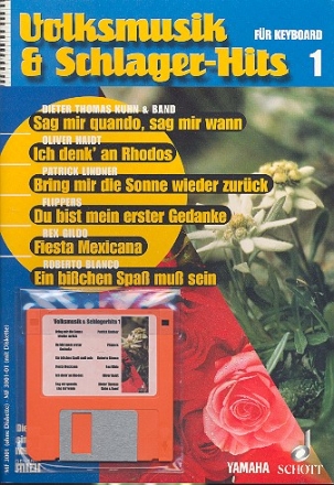 Volksmusik & Schlager-Hits 1 Band 1 (+Midi Disk) fr Keyboard