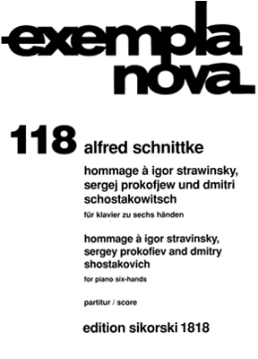 Hommage  Igor Strawinsky, Sergei Prokofieff und Dimitri Schostakowtisch fr Klavier zu 6 Hnden