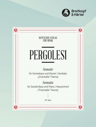 Sonate (Pulcinella-Thema) fr Kontrabass und Klavier (Cembalo)
