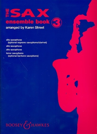 The Sax Ensemble Book vol.3 for 4 saxophones A(S)AAT(Bar) score and 6 parts