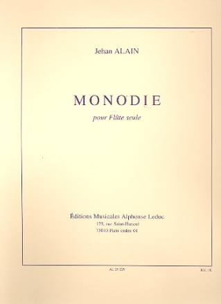 Monodie  pour flte seule