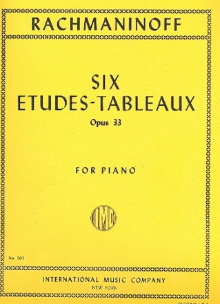 6 Etudes-tableaux op.33 for piano