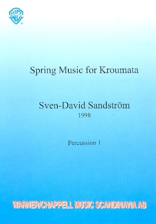 Spring Music for Kroumata for 6 percussionists score