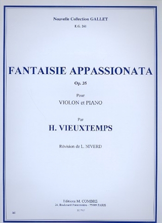 Fantaisie appassionata op.35 pour violon et piano