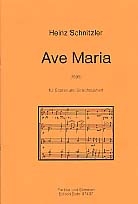 Ave Maria fr Sopran und Streichquartett Partitur und Stimmen