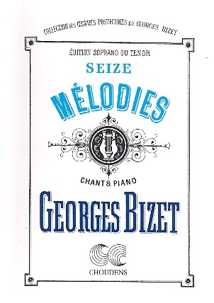 16 Mlodies vol.2 pour soprano ou tenor et piano (fr/it/dt)